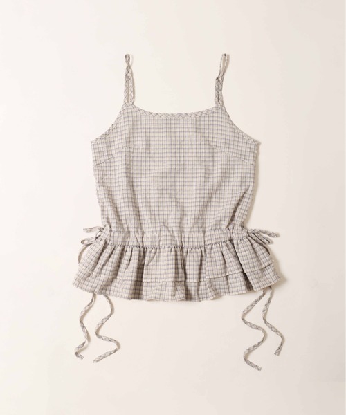 WC（ダブル シー）の「サイドリボンチェックキャミチュニック（その他トップス・レディース・ブラック/ホワイト/ホワイト系その他・FREE）」の17枚目の写真