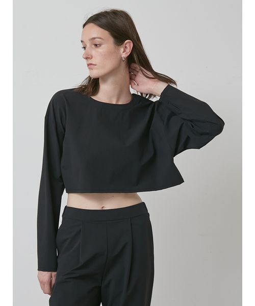 styling/（スタイリング）の「【S/S(エスバイエス)】2WAYトップス＜ウォッシャブル・UV・接触冷感＞（Tシャツ/カットソー・レディース・ベージュ/ブラック・F）」の11枚目の写真