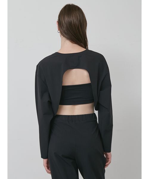 styling/（スタイリング）の「【S/S(エスバイエス)】2WAYトップス＜ウォッシャブル・UV・接触冷感＞（Tシャツ/カットソー・レディース・ベージュ/ブラック・F）」の9枚目の写真