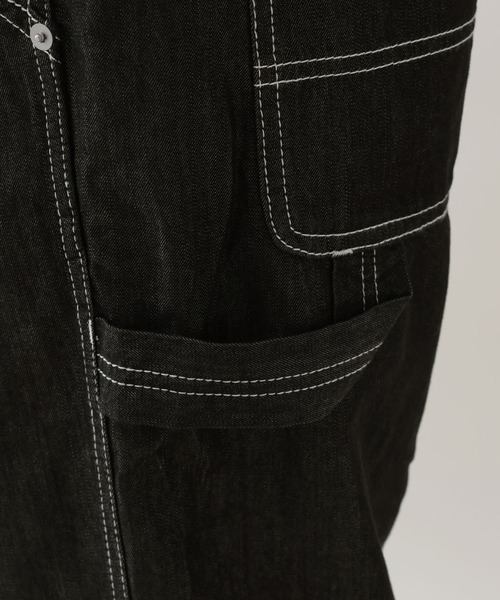 RAGEBLUE(レイジブルー)の「<接触冷感>【BREEZY DENIM/ブリージーデニム】ステッチデニムワイドパンツ【セットアップ対応】(デニムパンツ・メンズ・ブラック/インディゴブルー・LARGE/MEDIUM)」の22枚目の写真