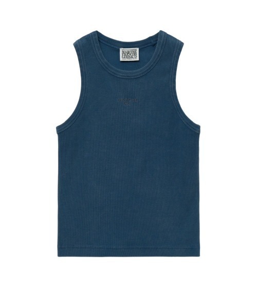MARITHE + FRANCOIS GIRBAUD（マリテフランソワジルボー）の「W VINTAGE DYEING CROP SLEEVELESS（Tシャツ/カットソー・レディース・クリーム/ブルー系その他/チャコール・フリー）」の3枚目の写真