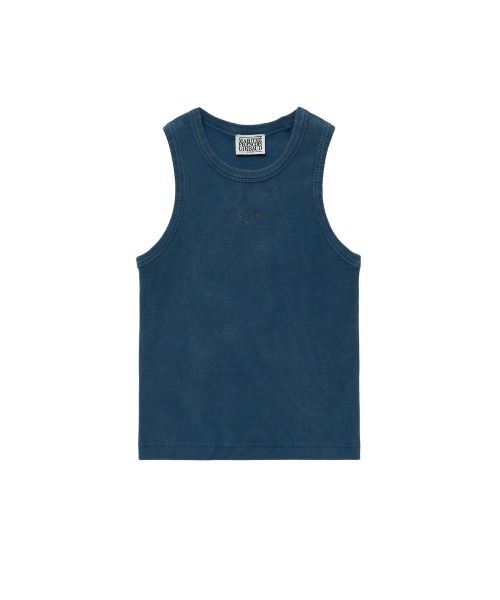 MARITHE + FRANCOIS GIRBAUD（マリテフランソワジルボー）の「W VINTAGE DYEING CROP SLEEVELESS（Tシャツ/カットソー・レディース・クリーム/ブルー系その他/チャコール・フリー）」の4枚目の写真