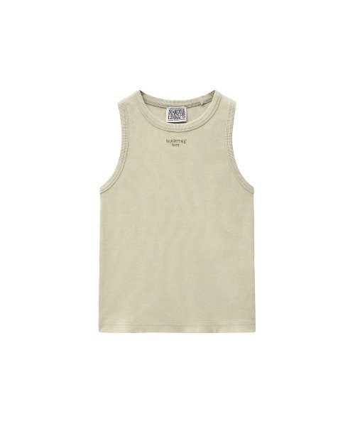 MARITHE + FRANCOIS GIRBAUD（マリテフランソワジルボー）の「W VINTAGE DYEING CROP SLEEVELESS（Tシャツ/カットソー・レディース・クリーム/ブルー系その他/チャコール・フリー）」の8枚目の写真