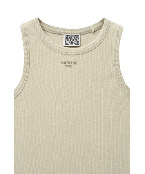 MARITHE + FRANCOIS GIRBAUD（マリテフランソワジルボー）の「W VINTAGE DYEING CROP SLEEVELESS（Tシャツ/カットソー・レディース・クリーム/ブルー系その他/チャコール・フリー）」の10枚目の写真