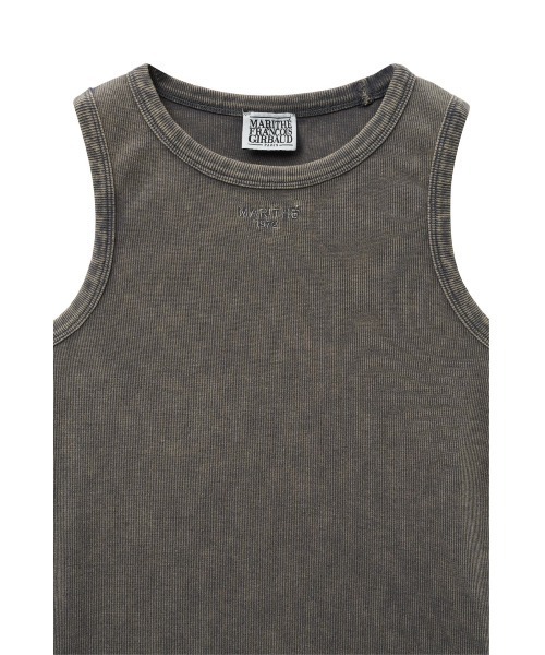 MARITHE + FRANCOIS GIRBAUD（マリテフランソワジルボー）の「W VINTAGE DYEING CROP SLEEVELESS（Tシャツ/カットソー・レディース・クリーム/ブルー系その他/チャコール・フリー）」の14枚目の写真
