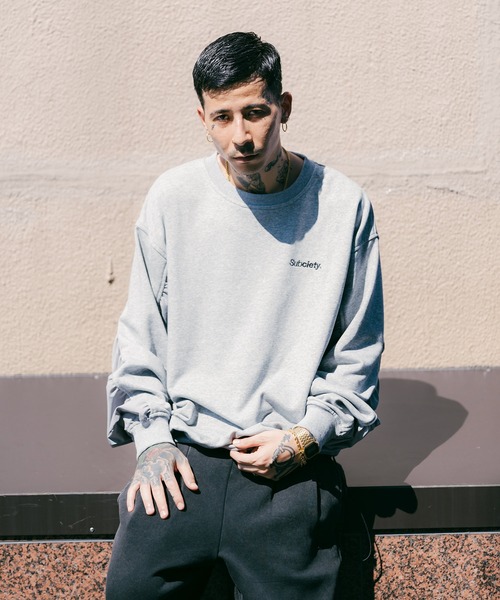 Subciety（サブサエティ）の「Nylon switched sweatshirt（スウェット・メンズ・サンドベージュ/アッシュグレー/ブラック・SMALL/MEDIUM/LARGE/X-LARGE）」の18枚目の写真