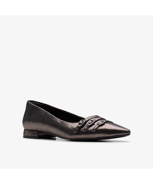 Clarks（クラークス）の「Sensa15 Strap / センサ15ストラップ（メタリック）（パンプス・レディース・シルバー・UK6/UK5.5/UK5/UK4.5/UK4/UK3.5/UK3）」の4枚目の写真