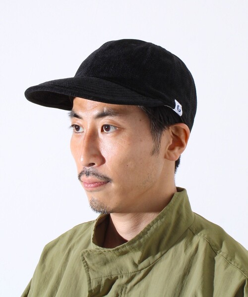 GLOSTER（グロスター）の「【GLOSTER/グロスター】ヘリンボーン ロングブリムキャップ（キャップ・メンズ・ブラック/グレー/オフホワイト・FREE）」の4枚目の写真