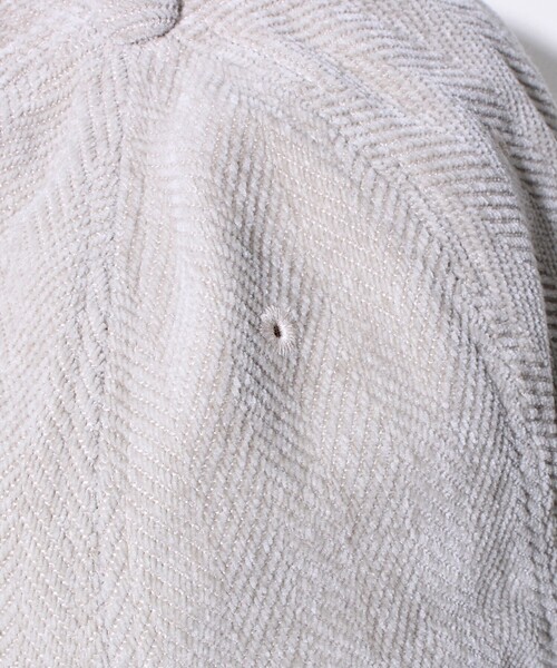 GLOSTER（グロスター）の「【GLOSTER/グロスター】ヘリンボーン ロングブリムキャップ（キャップ・メンズ・ブラック/グレー/オフホワイト・FREE）」の13枚目の写真