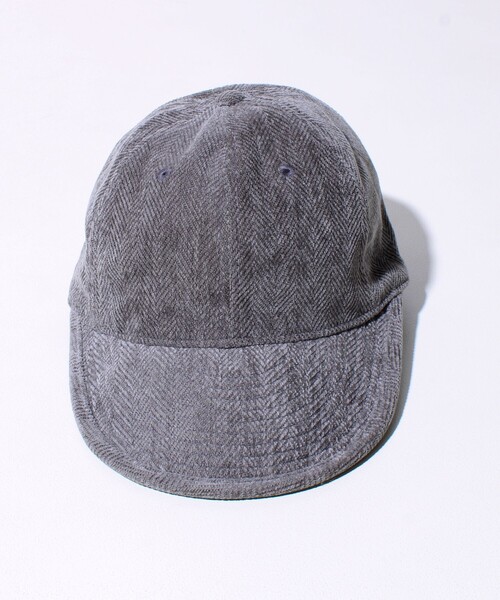 GLOSTER（グロスター）の「【GLOSTER/グロスター】ヘリンボーン ロングブリムキャップ（キャップ・メンズ・ブラック/グレー/オフホワイト・FREE）」の18枚目の写真