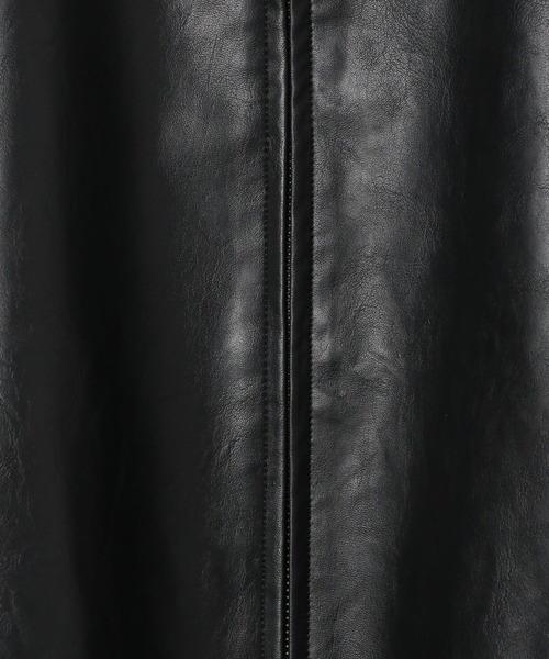 GLOBAL WORK（グローバルワーク）の「フェイクレザーブルゾン/CLEAN MODE/498086（ブルゾン・メンズ・ブラック・SMALL/MEDIUM/LARGE/X-LARGE）」の3枚目の写真