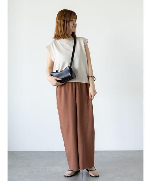 Lugnoncure（ルノンキュール）の「麻風イージーパンツ（その他パンツ・レディース・ブラック/チャコールグレー/パープル/ブラウン・F）」の17枚目の写真