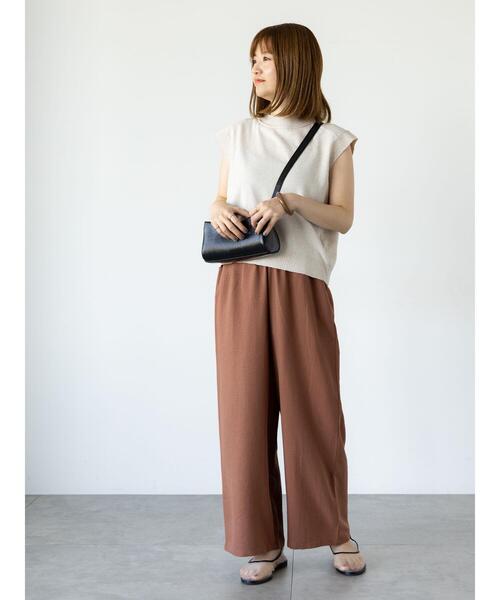 Lugnoncure（ルノンキュール）の「麻風イージーパンツ（その他パンツ・レディース・ブラック/チャコールグレー/パープル/ブラウン・F）」の18枚目の写真