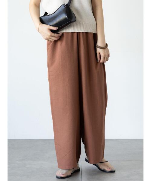 Lugnoncure（ルノンキュール）の「麻風イージーパンツ（その他パンツ・レディース・ブラック/チャコールグレー/パープル/ブラウン・F）」の19枚目の写真