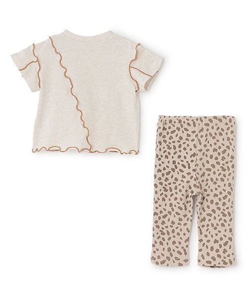 petit main（プティマイン）の「アニマル柄セットアップ（セットアップ・キッズ・ライトベージュ/ブラック・70cm/80ｃｍ）」の3枚目の写真