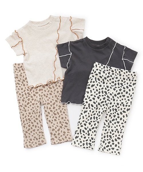 petit main（プティマイン）の「アニマル柄セットアップ（セットアップ・キッズ・ライトベージュ/ブラック・70cm/80ｃｍ）」の11枚目の写真