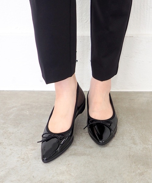 cava cava（サヴァサヴァ）の「晴雨兼用｜バレエシューズ　7305433（バレエシューズ・レディース・グレイッシュベージュ/ブラック/クリアブラック/ブルー・22.5cm/24.5cm/24cm/23.5cm/23cm）」の11枚目の写真