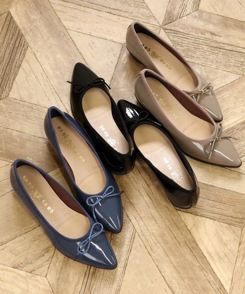 cava cava（サヴァサヴァ）の「晴雨兼用｜バレエシューズ　7305433（バレエシューズ・レディース・グレイッシュベージュ/ブラック/クリアブラック/ブルー・22.5cm/24.5cm/24cm/23.5cm/23cm）」の22枚目の写真