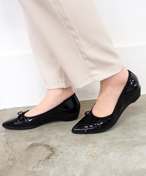 cava cava（サヴァサヴァ）の「晴雨兼用｜バレエシューズ　7305433（バレエシューズ・レディース・グレイッシュベージュ/ブラック/クリアブラック/ブルー・22.5cm/24.5cm/24cm/23.5cm/23cm）」の16枚目の写真