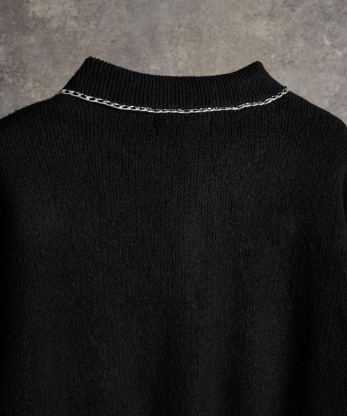 fuwamochi chain Knit cardigan jk/ふわもちチェーンニット