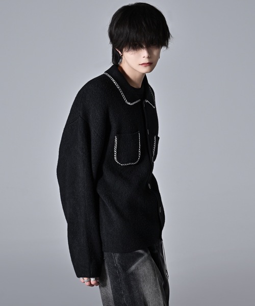 ADRER（アドラー）の「fuwamochi chain Knit cardigan jk/ふわもち 