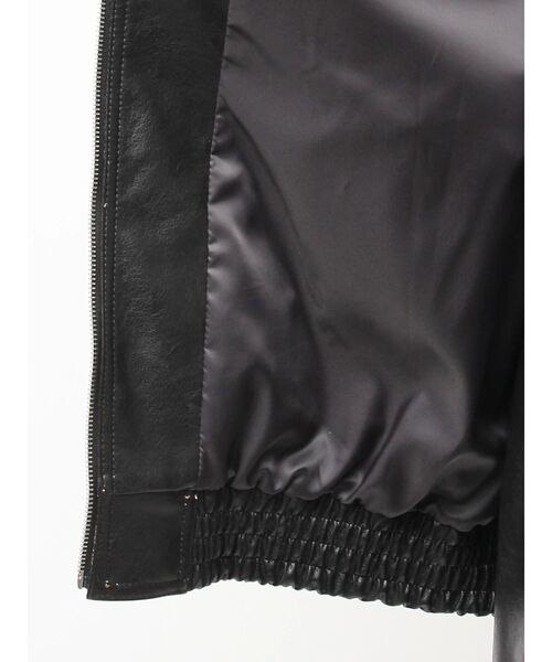 GYDA（ジェイダ）の「Gバックエンボスジャケット（ブルゾン・レディース・ブラック/ベージュ・FREE）」の12枚目の写真