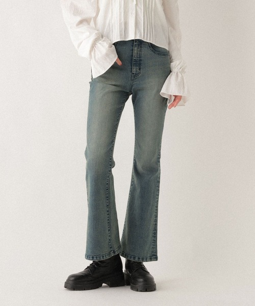 セール】【脚長×美脚を叶える、Heatherの新定番】ISKOフレアデニム