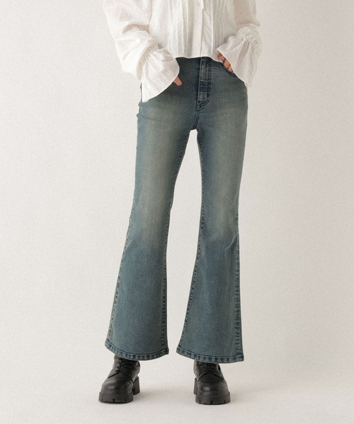 脚長×美脚を叶える、Heatherの新定番】ISKOフレアデニムパンツ 575793
