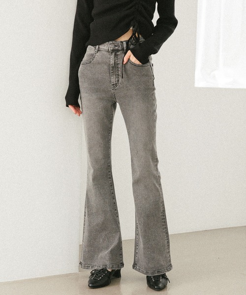 セール】【脚長×美脚を叶える、Heatherの新定番】ISKOフレアデニム