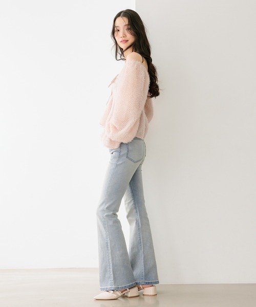 Heather 新定番ISKOフレアデニムパンツ 脚長×美脚を叶える、Heatherの新定番】ISKOフレアデニムパンツ 575793