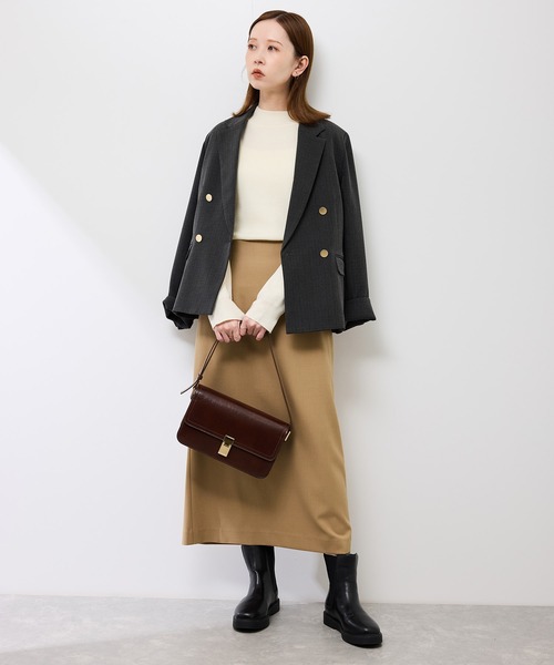ROPE' PICNIC（ロペピクニック）の「ナローサスペンダースカート（スカート・レディース・ブラック/キャメル/ネイビー・36/38）」の20枚目の写真