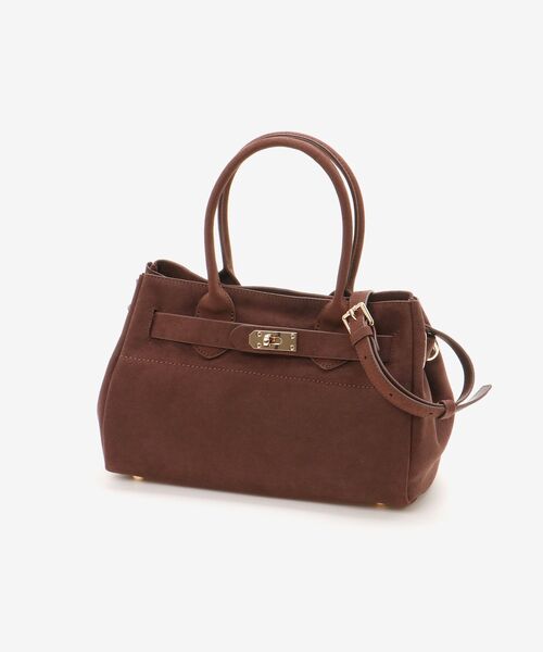 le.coeur blanc(ルクールブラン)の「スエードスクエアトート(トートバッグ・レディース・ブラウン/ベージュ・FREE)」の3枚目の写真