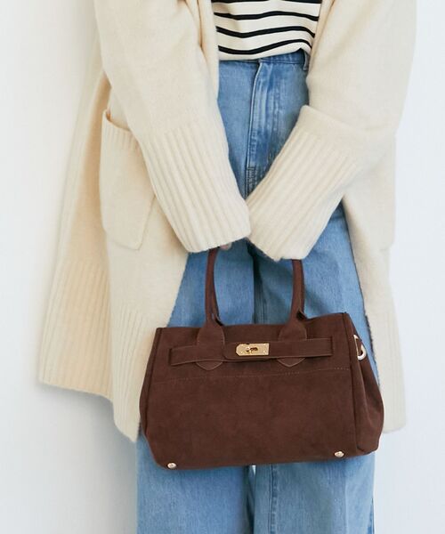 le.coeur blanc(ルクールブラン)の「スエードスクエアトート(トートバッグ・レディース・ブラウン/ベージュ・FREE)」の15枚目の写真