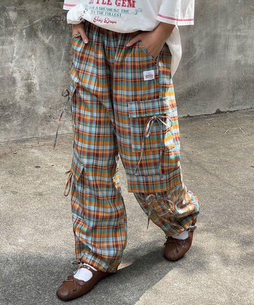 HELLO.SANFRANCISCO/ハローサンフランシスコ】チェックカーゴパンツ