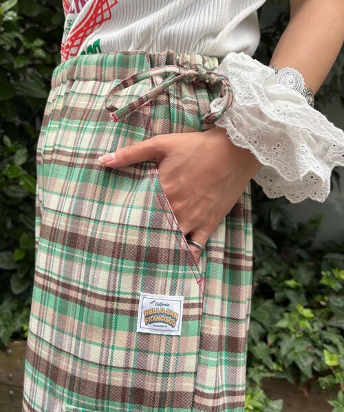 HELLO.SANFRANCISCO(ハローサンフランシスコ)の「【HELLO.SANFRANCISCO/ハローサンフランシスコ】チェックカーゴパンツ(その他パンツ・レディース・グリーン/レッド/オレンジ・MEDIUM/SMALL)」の21枚目の写真