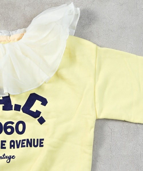 Ocean&Ground（オーシャン&グラウンド）の「フリルカラースウェット（スウェット・キッズ・イエロー/ブルー・80/90/95/100/110/120/130/140）」の10枚目の写真