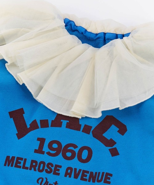 Ocean&Ground（オーシャン&グラウンド）の「フリルカラースウェット（スウェット・キッズ・イエロー/ブルー・80/90/95/100/110/120/130/140）」の6枚目の写真