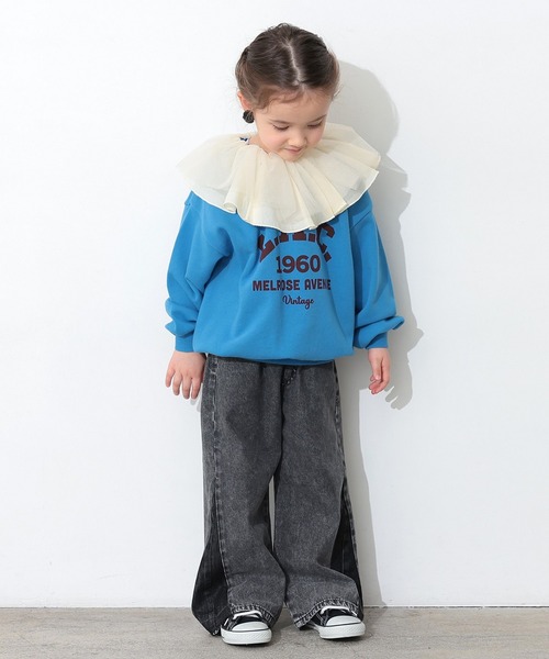 Ocean&Ground（オーシャン&グラウンド）の「フリルカラースウェット（スウェット・キッズ・イエロー/ブルー・80/90/95/100/110/120/130/140）」の9枚目の写真