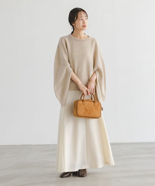 VELETTO(ベレット)の「VELETTO/ベレット エコスウェードボストン(ボストンバッグ・レディース・チャコールグレー/ブラウン・FREE)」の7枚目の写真