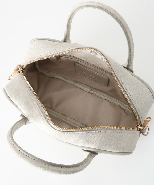 VELETTO(ベレット)の「VELETTO/ベレット エコスウェードボストン(ボストンバッグ・レディース・チャコールグレー/ブラウン・FREE)」の13枚目の写真