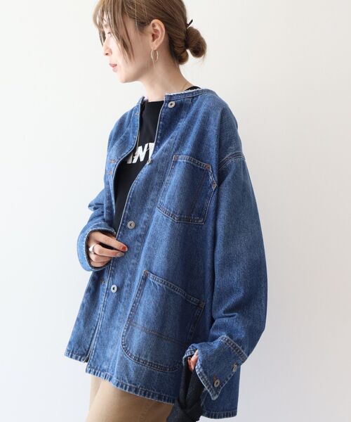 WEB限定】デニムカバーオール（デニムジャケット）｜AMERICAN