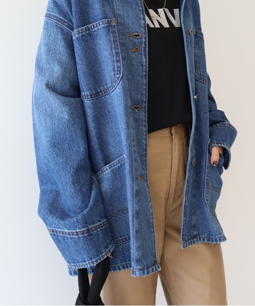 セール】【WEB限定】デニムカバーオール（デニムジャケット
