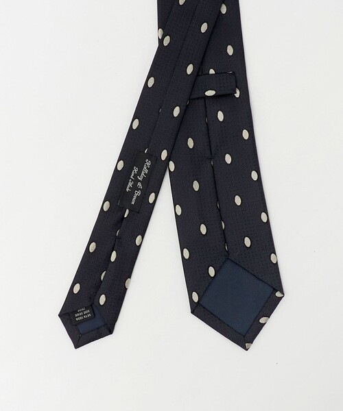 Holliday & Brown（ホリデーアンドブラウン）の「＜HOLLIDAY＆BROWN＞ドットジャガードネクタイ（ネクタイ・メンズ・ネイビー/ダークグレー・FREE）」の4枚目の写真