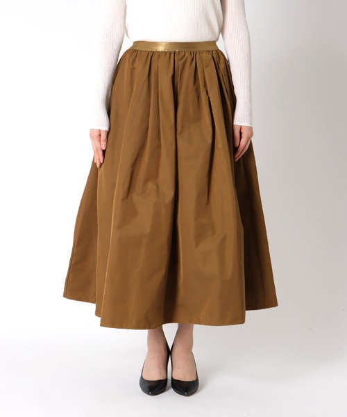 Three Four Time（ｽﾘｰﾌｫｰﾀｲﾑ）の「タフタギャザースカート（スカート・レディース・キャメル/レッド/ブラック・FREE）」の19枚目の写真