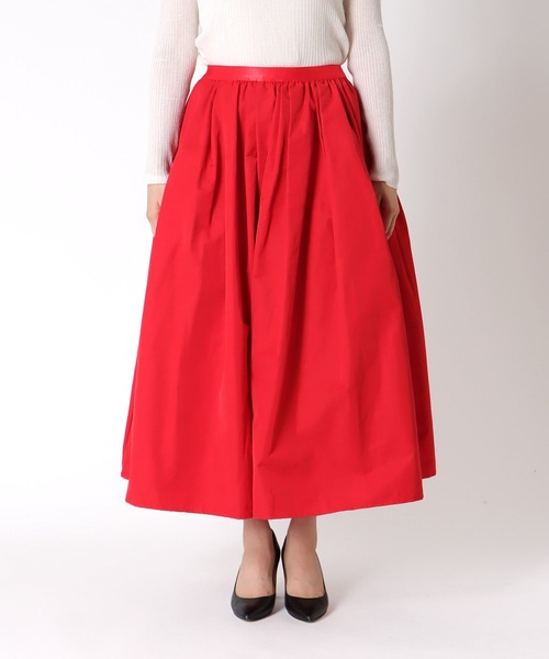 Three Four Time（ｽﾘｰﾌｫｰﾀｲﾑ）の「タフタギャザースカート（スカート・レディース・キャメル/レッド/ブラック・FREE）」の21枚目の写真