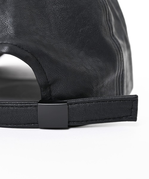 Narcissus(ナルシス)の「刺繍ロゴレザーキャップ(キャップ・レディース・ブラック/ブラウン・FREE)」の4枚目の写真