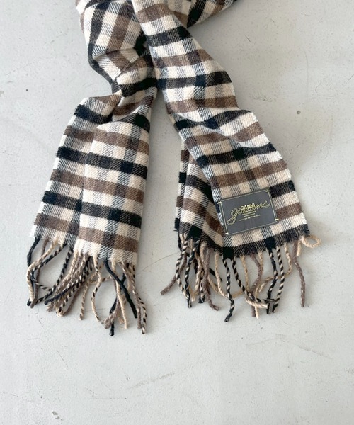 GANNI(ガニー)の「GANNI Graphic wool scarf(マフラー・レディース・ブラウン系その他7・ONE SIZE)」の2枚目の写真