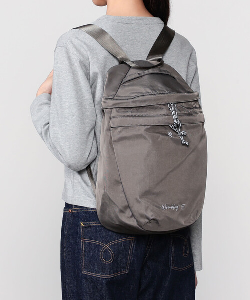 グレー バックパック ナイロン Gymphlex | ナイロンツイル バッグパック Wembley 15（バックパック