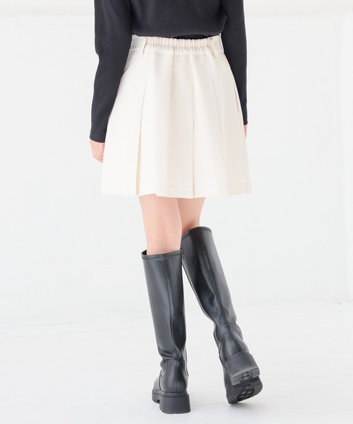 Honeys(ハニーズ)の「ミニプリーツスカート(スカート・レディース・ブラウン/ヘザーチャコール/ブラック/杢グレー/アイボリー・L/SS/S/M/LL)」の21枚目の写真