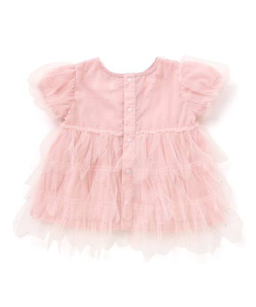 SLAP SLIP BABY（スラップスリップベビー）の「【お揃い】スカラップチュールスカートドッキングワンピース+ブルマセットアップベビー(70~80cm)（その他ベビーウェア・キッズ・オフホワイト/ピンク・FREE）」の19枚目の写真